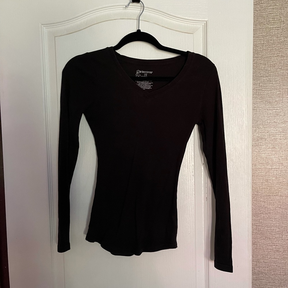 No Boundaries Long Sleeve Ribbed T-shirt